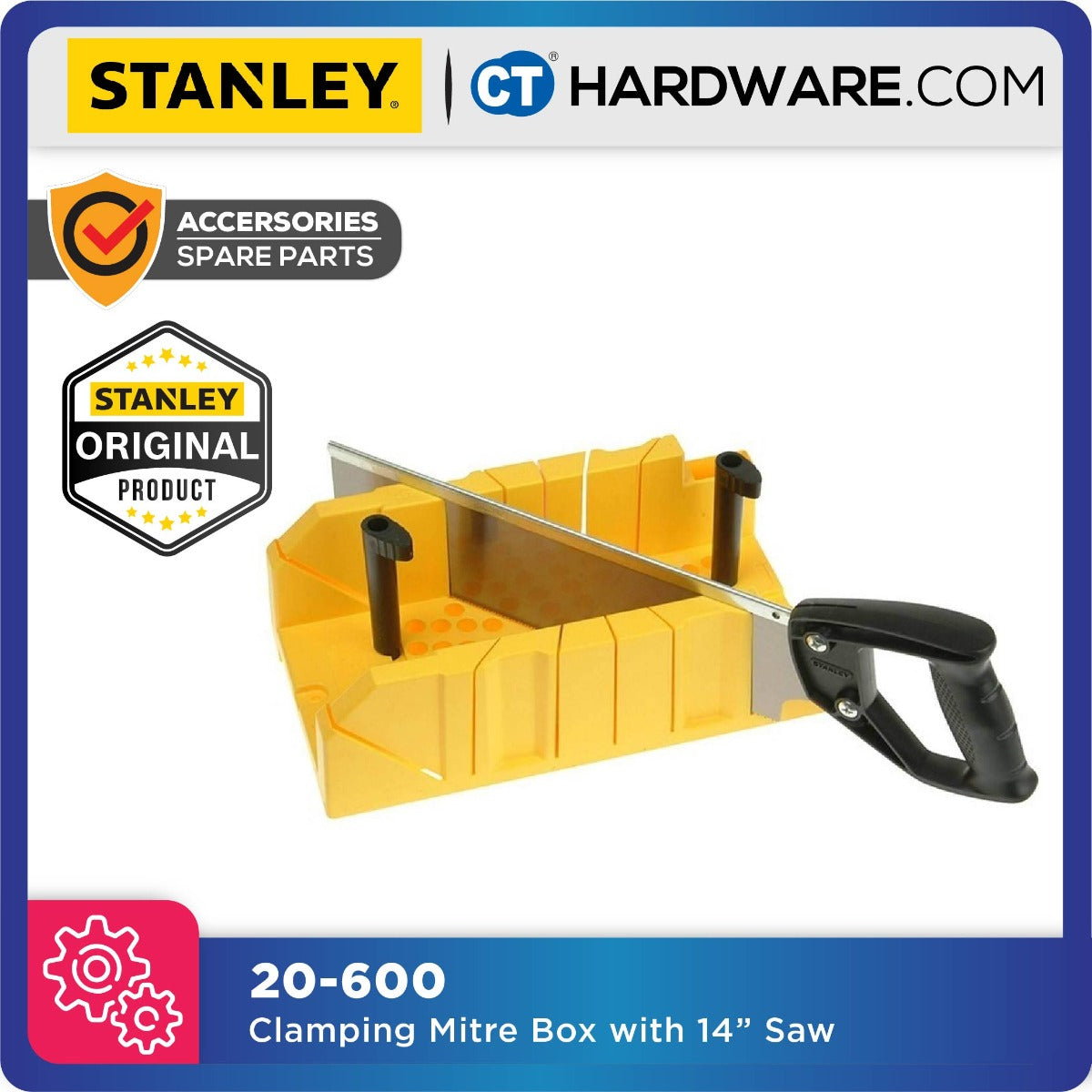STANLEY 20-600 CLAMPING MITRE SAW 300MM LENGTH / 130MM WIDTH