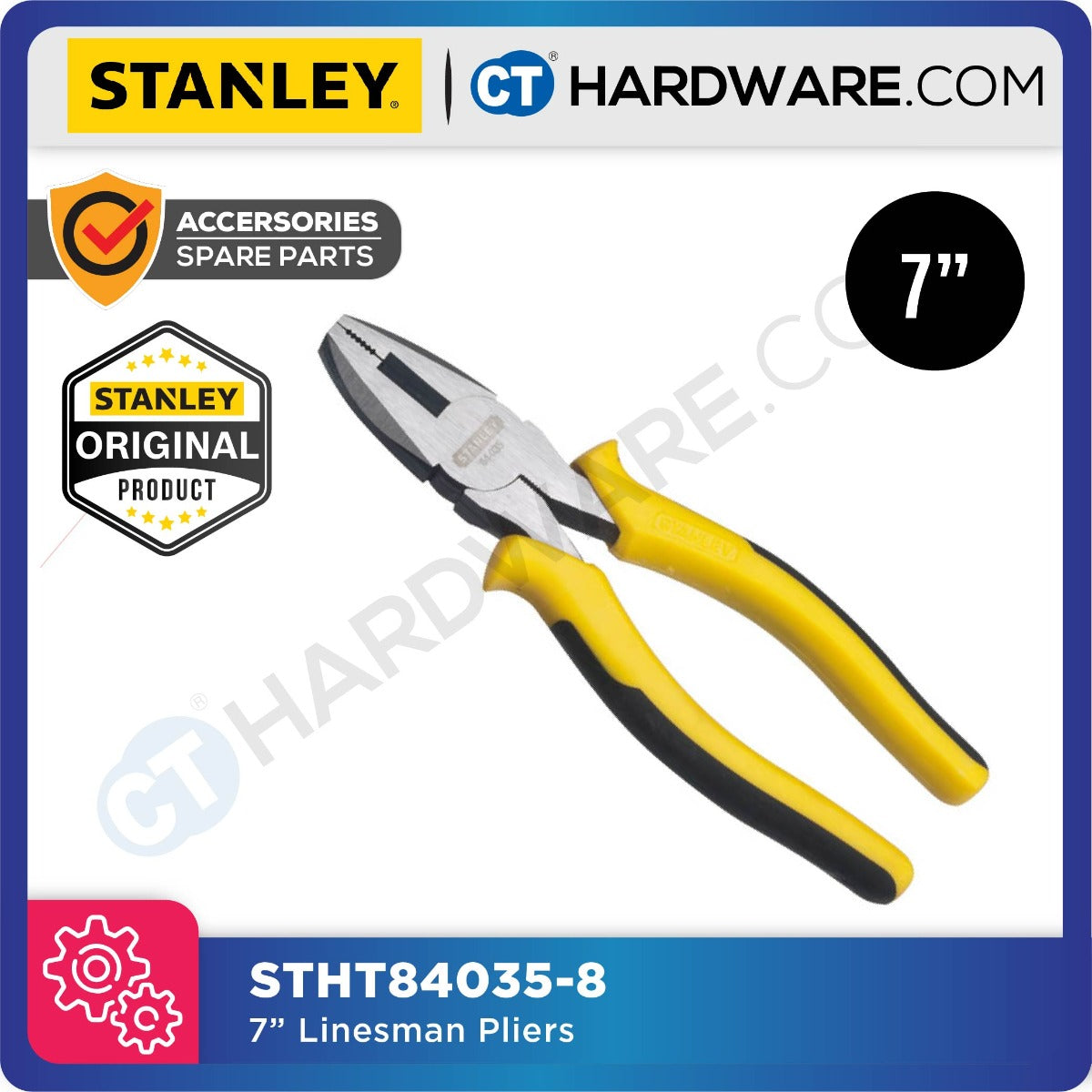 Stanley STHT84035-8 Dynagrip® Linesman Plier 7"