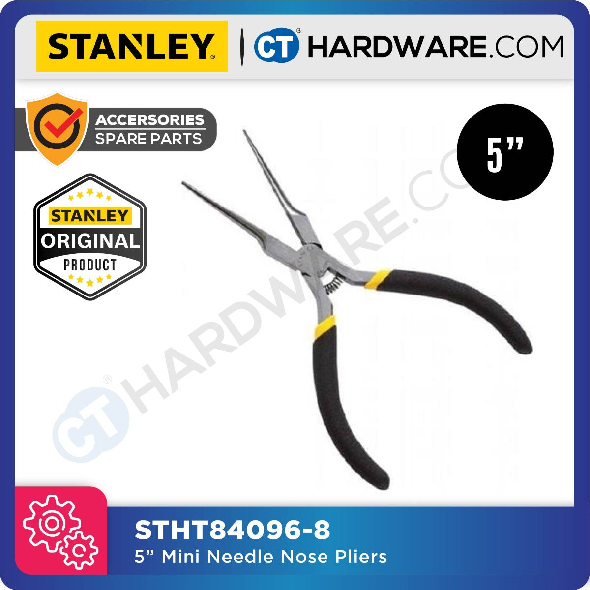 Stanley STHT84096-8 Dynagrip® Needle Nose Pliers 127mm / 5"