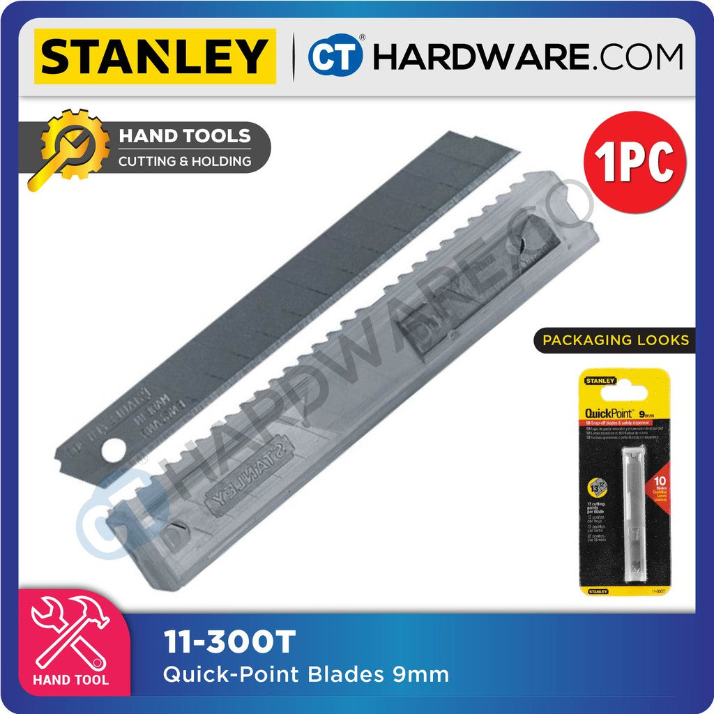 Stanley 11-300T Quick Point Blades 9mm / 3/8" (10 pcs)