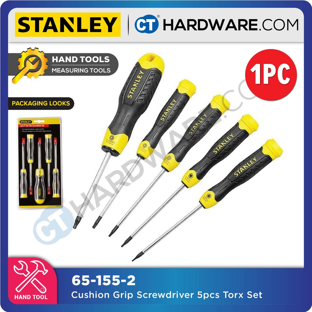 Stanley 65-155-2 Cushion Grip Screwdriver 5PCS Torx Set