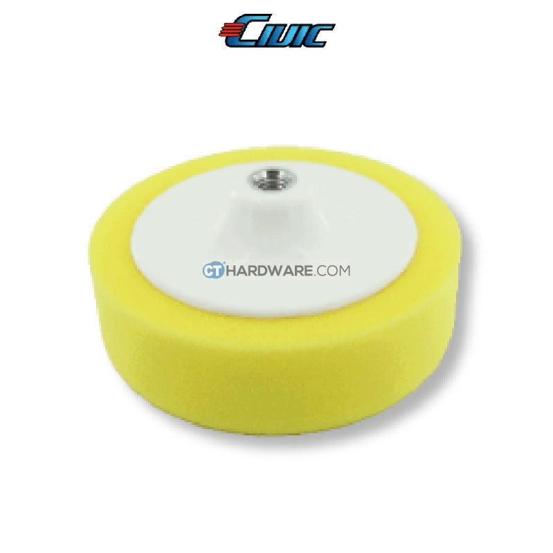 Civic 1003023CEY Sponge 6" X 2" M14 With Fix Pad (Yellow Colour)