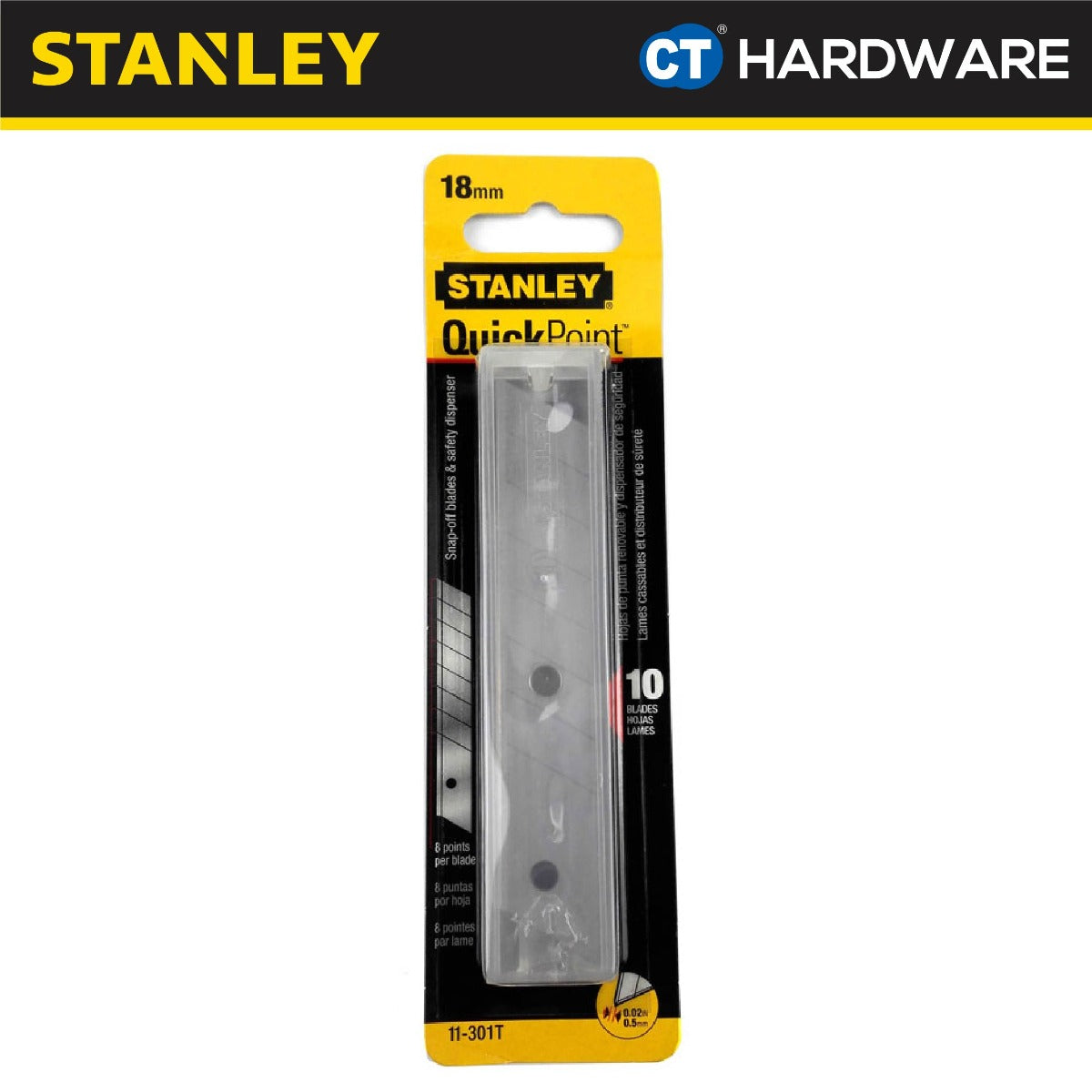 Stanley 11-301T Quick-Point Blades 18mm /3/4" (10 pcs)