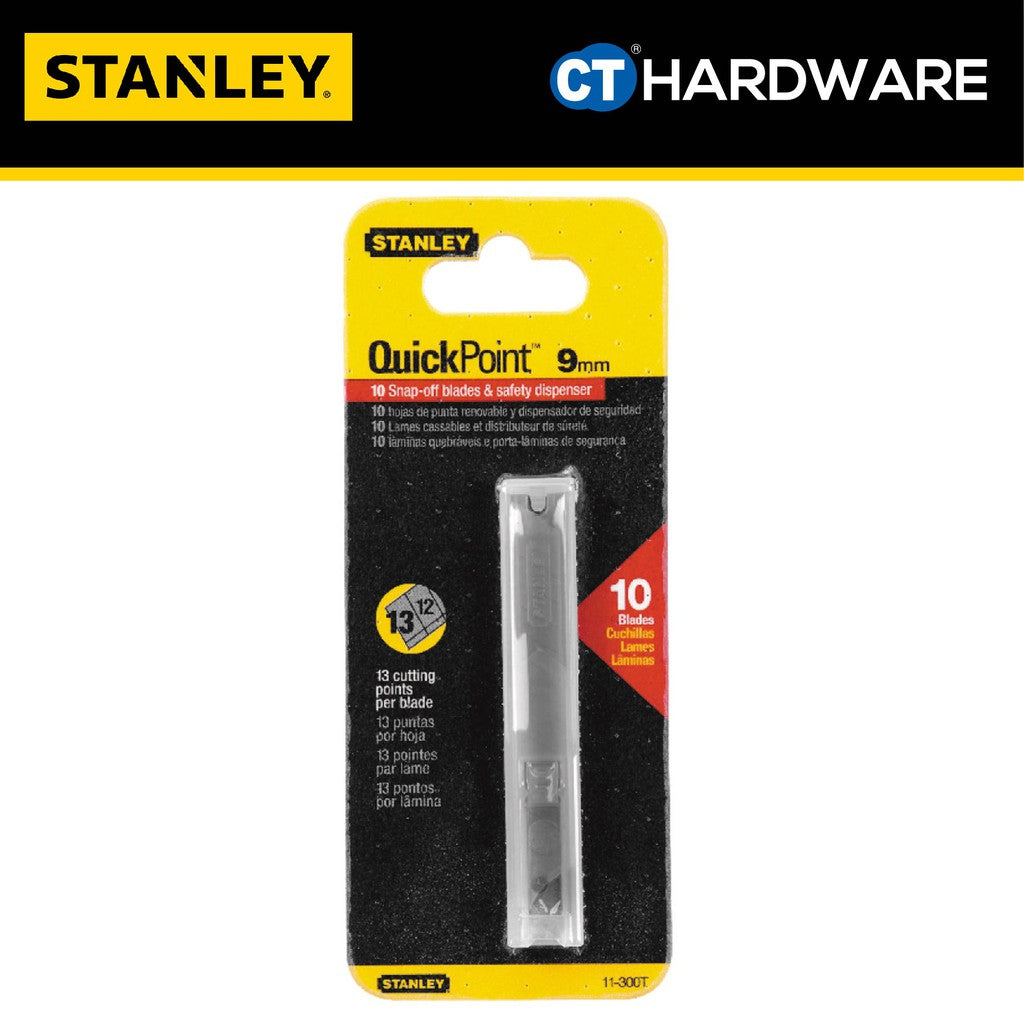 Stanley 11-300T Quick Point Blades 9mm / 3/8" (10 pcs)