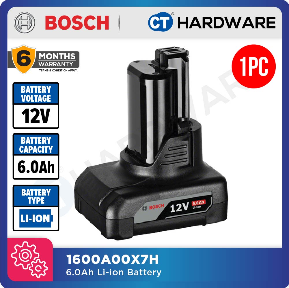 Bosch 1600A00X7H Battery Pack GBA 12V | 6.0AH | Li-Ion