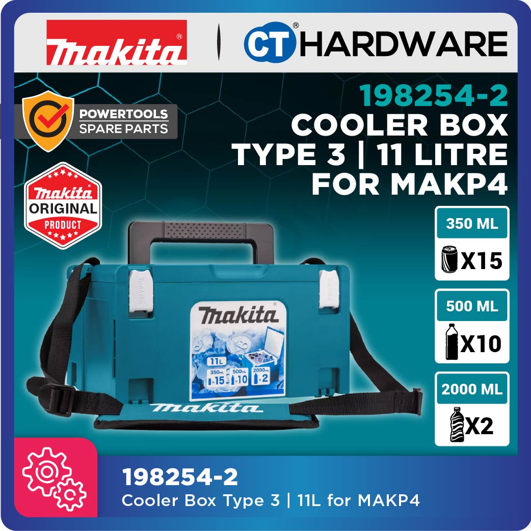 Makita 198254-2 Makpac Connector Cool Box Case Type 3 | 11L For MAKP4