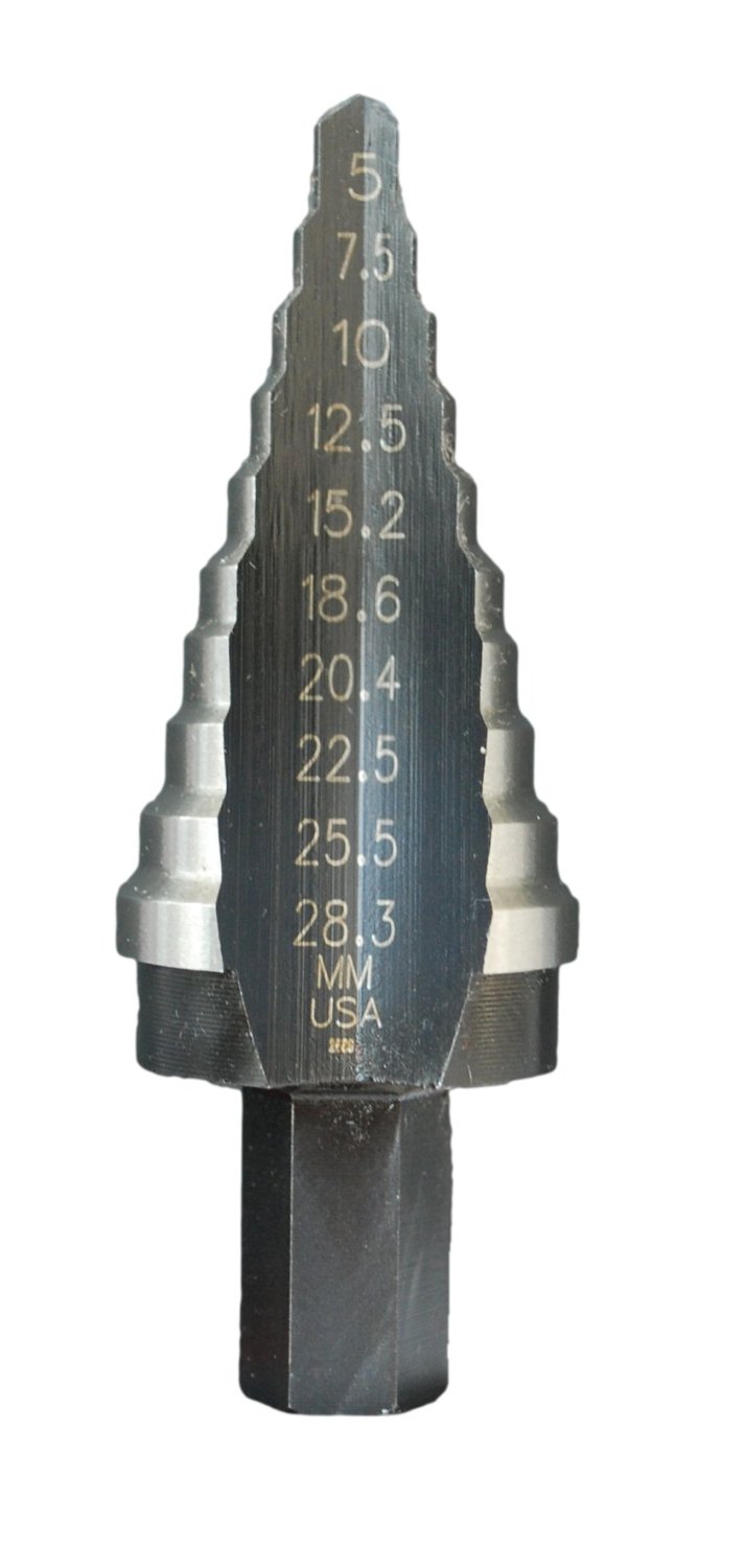 Irwin 5 - 28.3mm Step Drill Bit (10 Hole)10502855