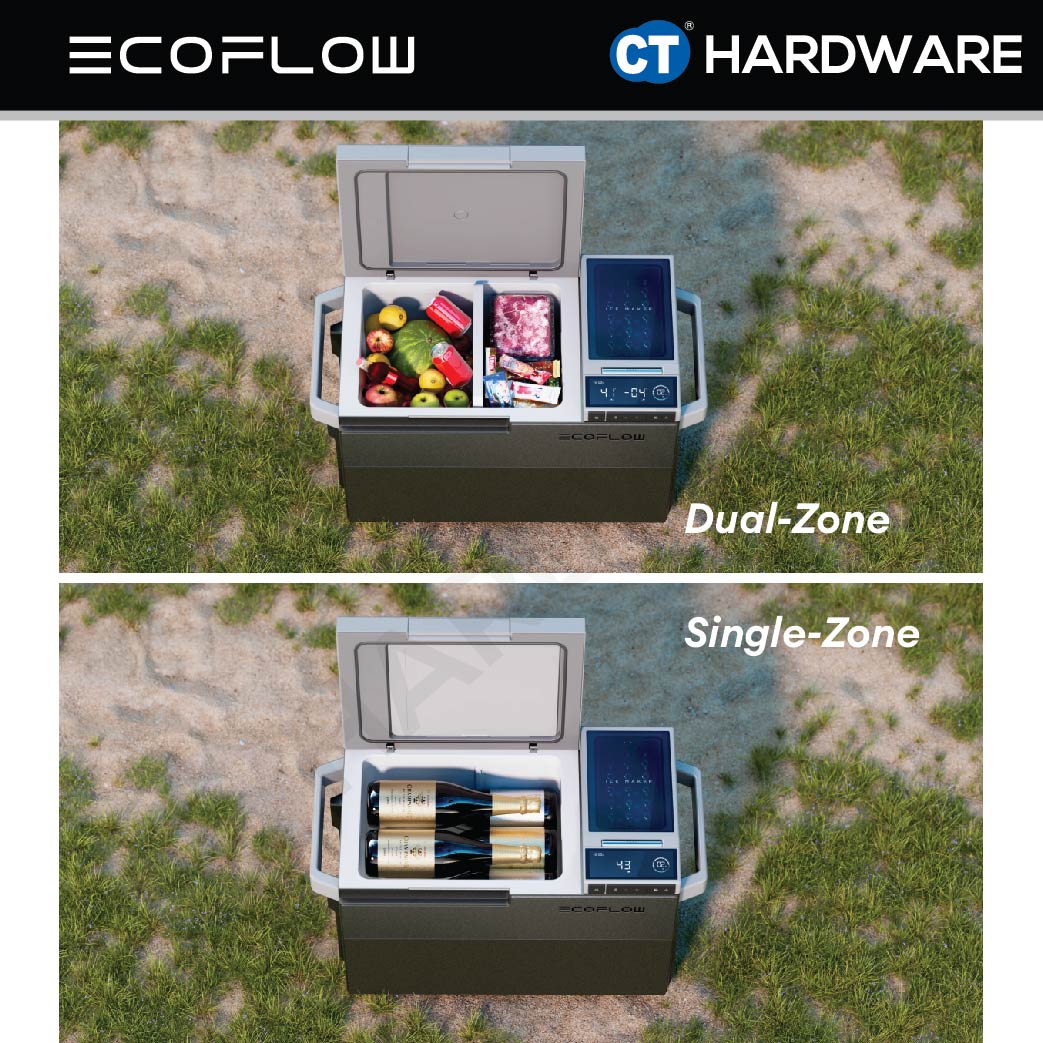 ECOFLOW GLACIER PORTABLE REFRIGERATOR 38L POWER RATING 120W 23KG