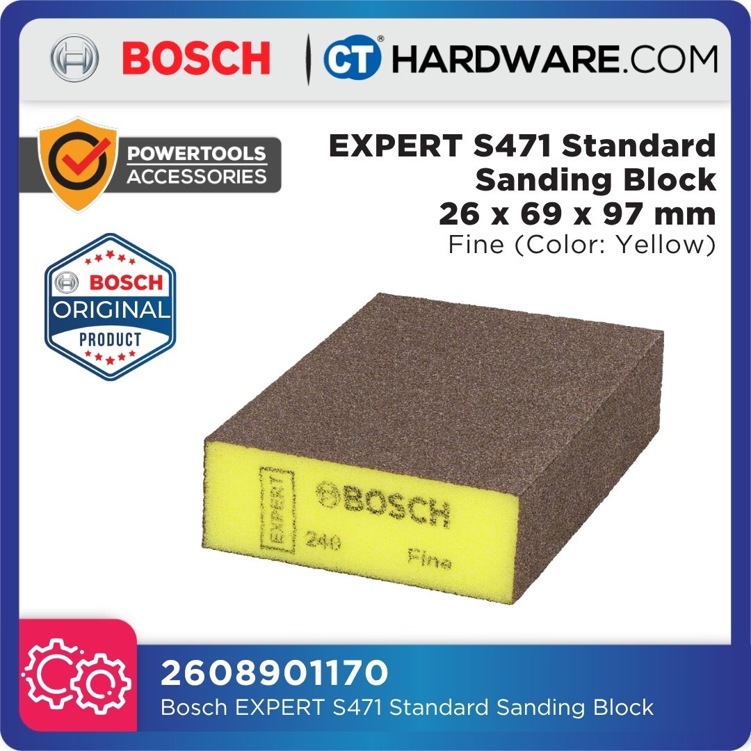 Bosch EXPERT S471 Standard Sanding Block 69mm × 97mm × 26mm
