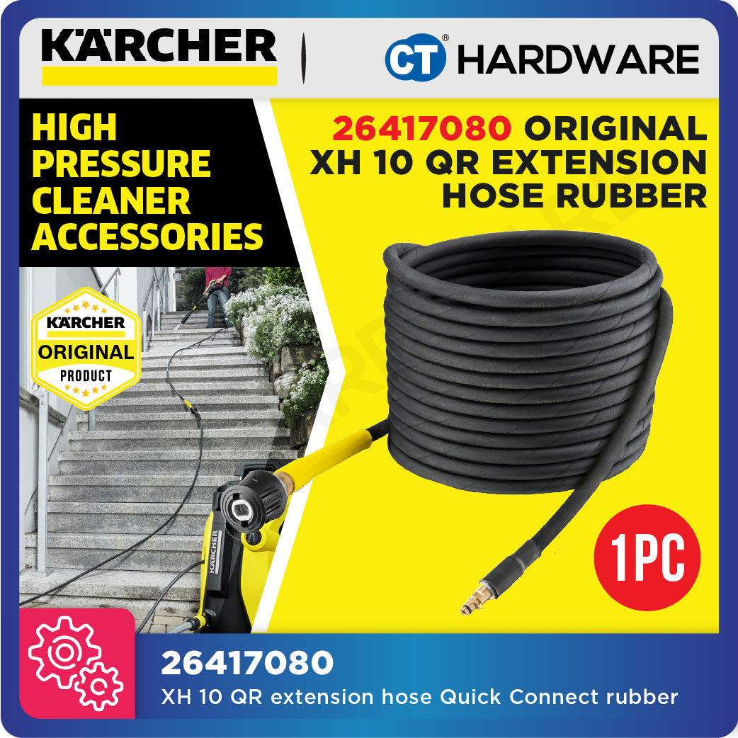 Karcher 26417080 XH 10 QR extension hose Quick Connect rubber