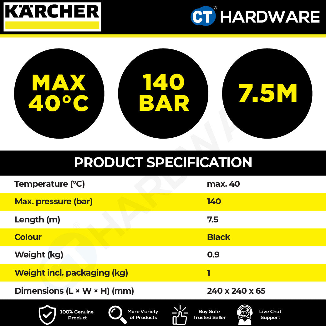 Karcher 26427890 High-pressure extension hose 7.5 m
