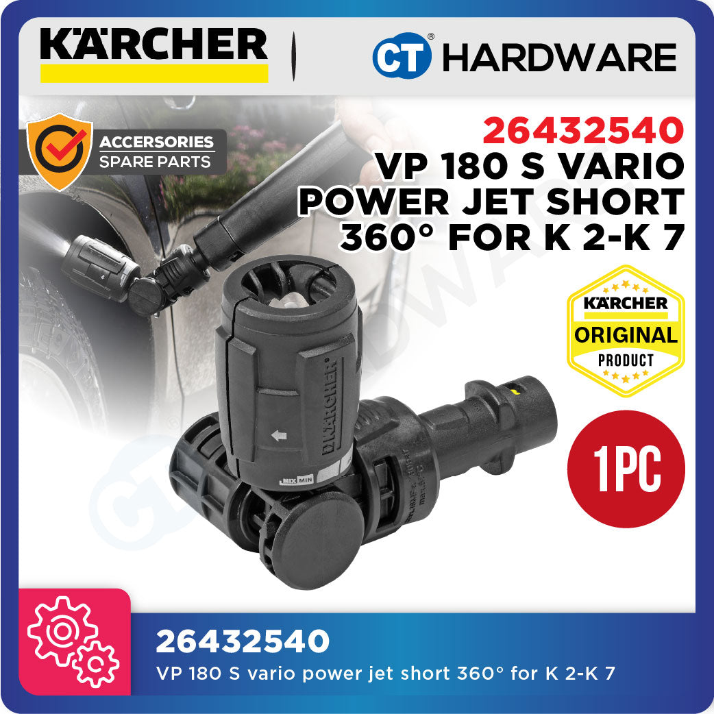 Karcher 26432540 VP180S Vario Power Jet Short 360°