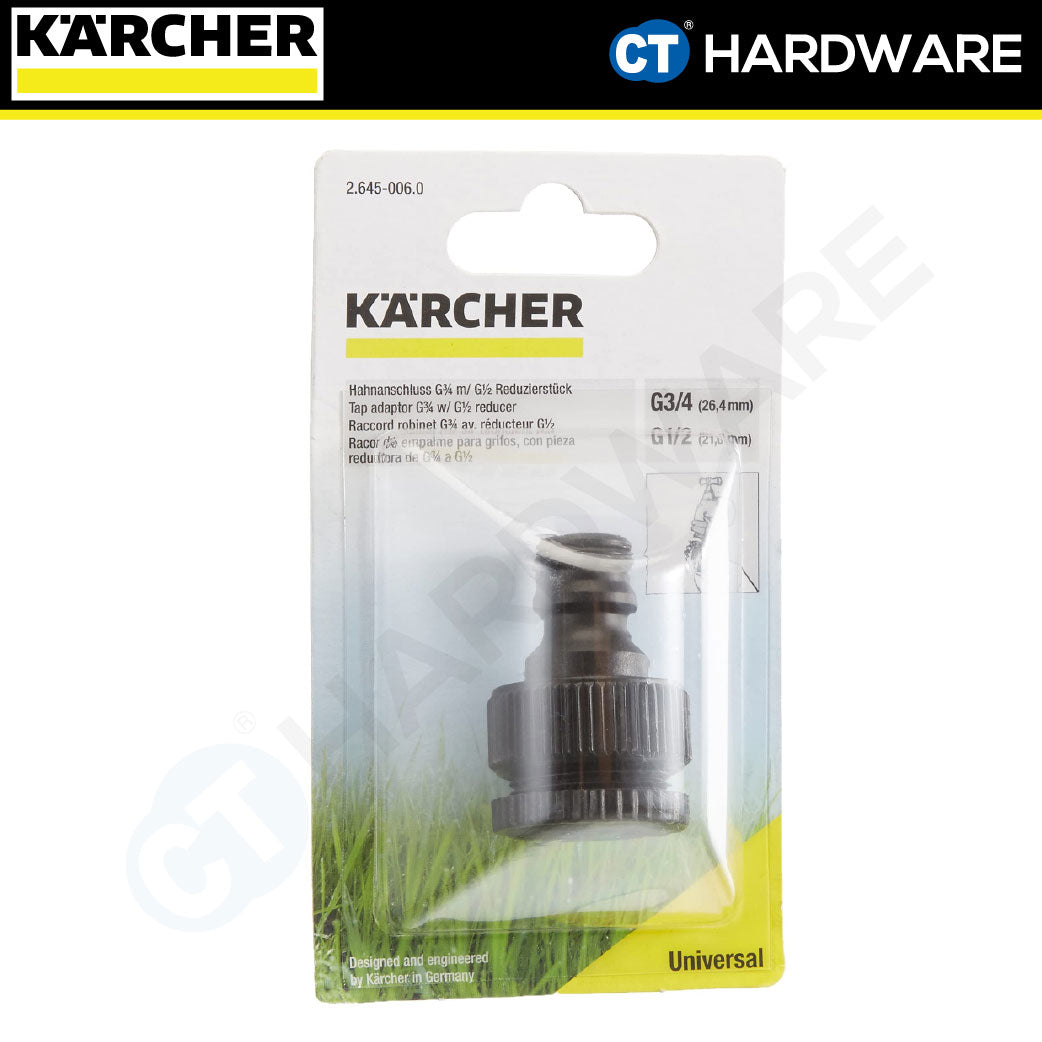 Karcher 26450060 G3/4 tap adaptor with G1/2 reducer