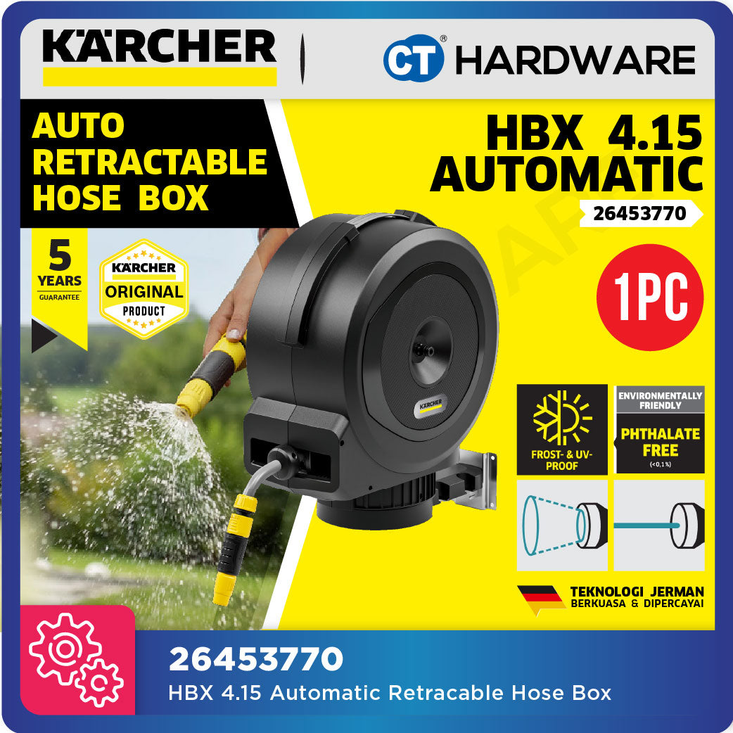 Kärcher 2.645-377.0 HBX 4.15 Automatic Retractable Hose Box Set 15m