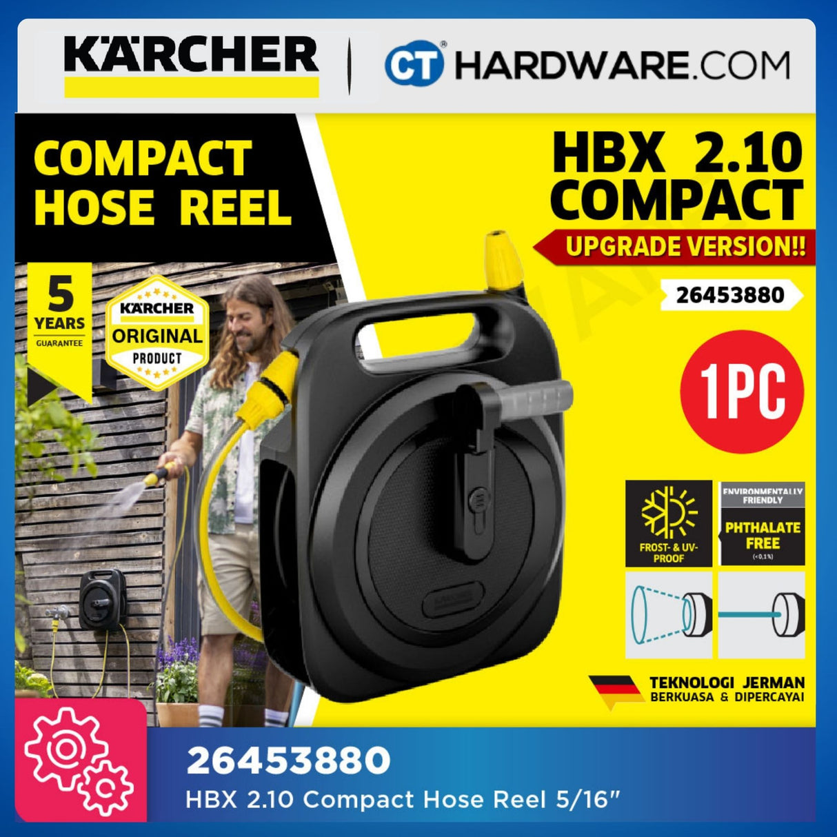 Karcher 26453880 HBX2.10 Compact Hose Box Set 10m