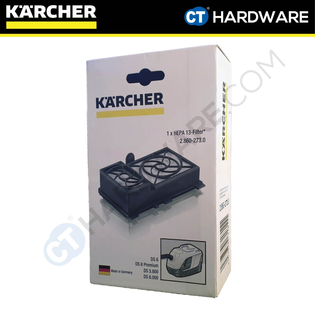 Karcher 28602730 HEPA 13 Filter For Waterfilter Vacuum