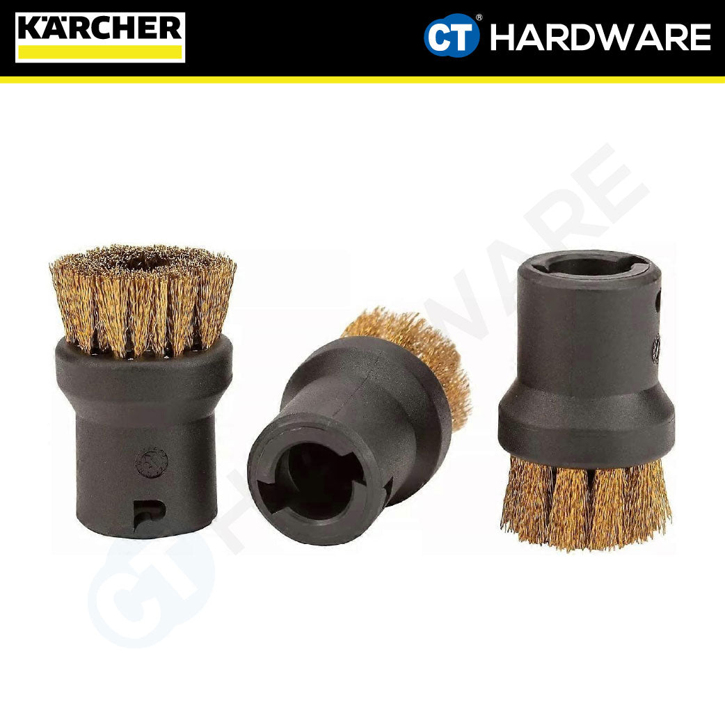 Karcher 28630610 Round brush kit with brass bristles