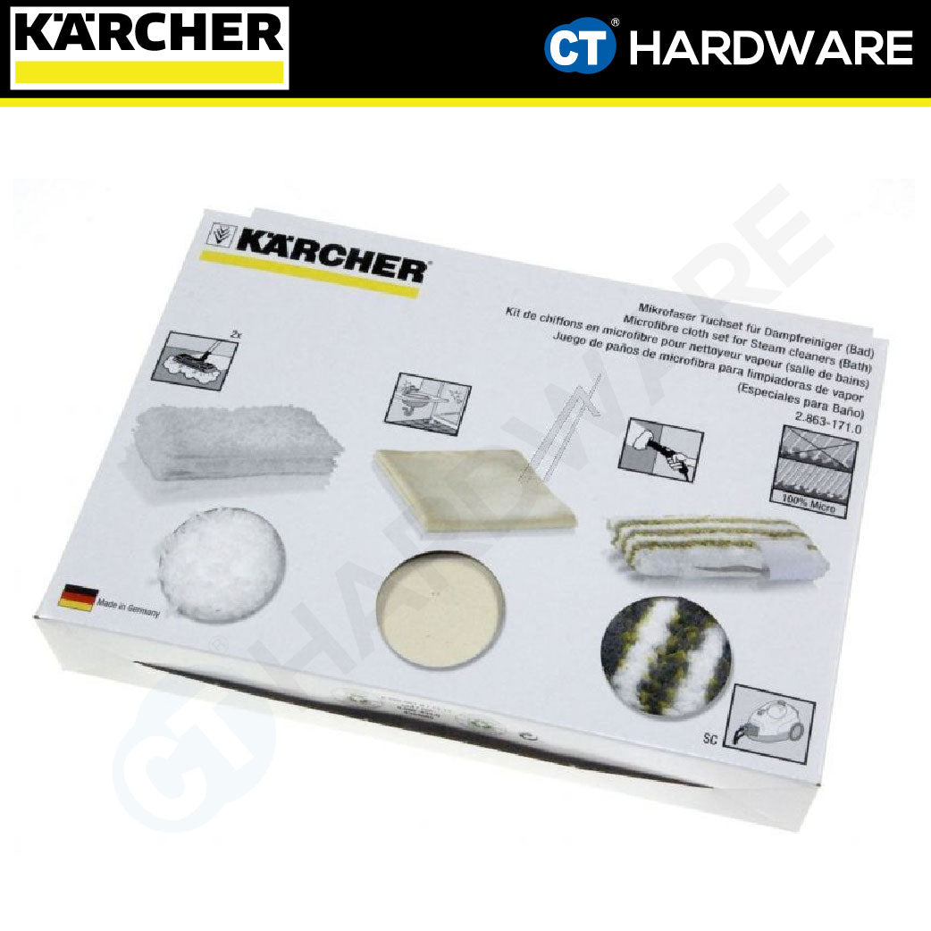 Karcher 28631710 Microfiber Cloth Kit For Bathrooms