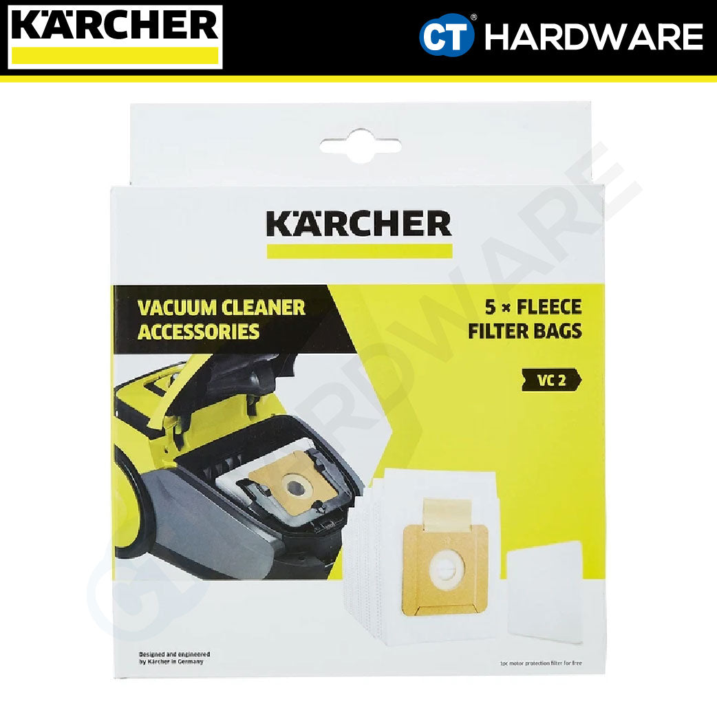 Karcher 28632360 Fleece filter bag suitable for VC 2 Vacuum Cleaner