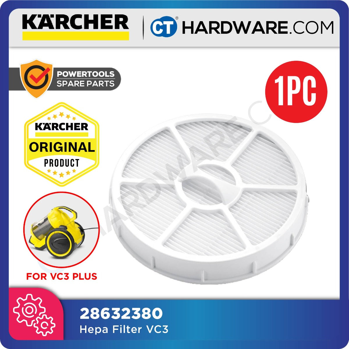 Karcher 28632380 HEPA hygiene filter