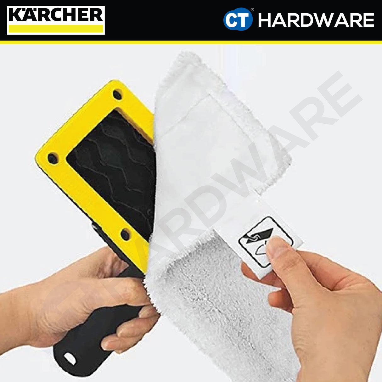 Karcher 28632590 Microfibre Cloth Set For Floor Nozzle EasyFix