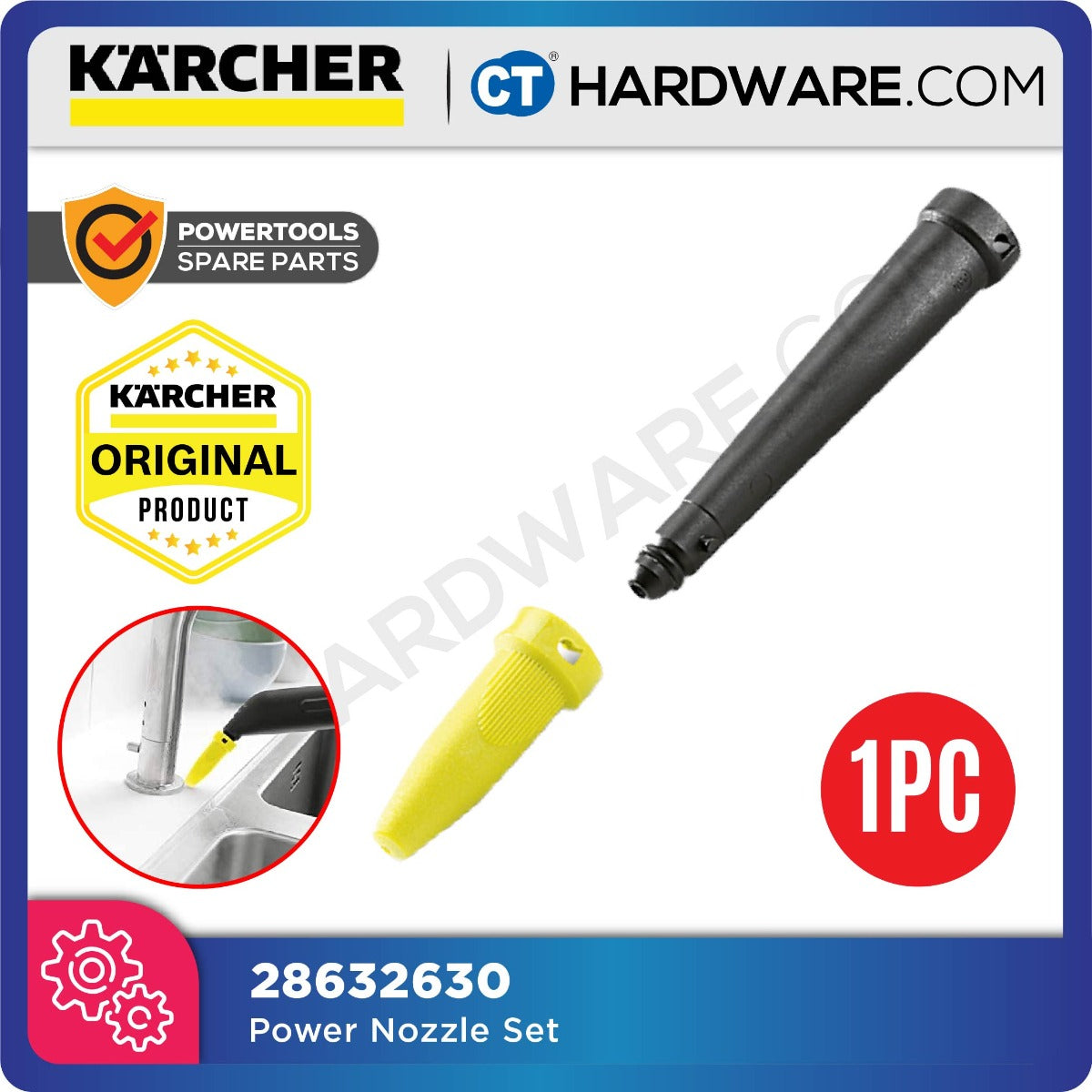 KARCHER 28632630 POWER NOZZLE SET FOR KARCHER STEAM CLEANER