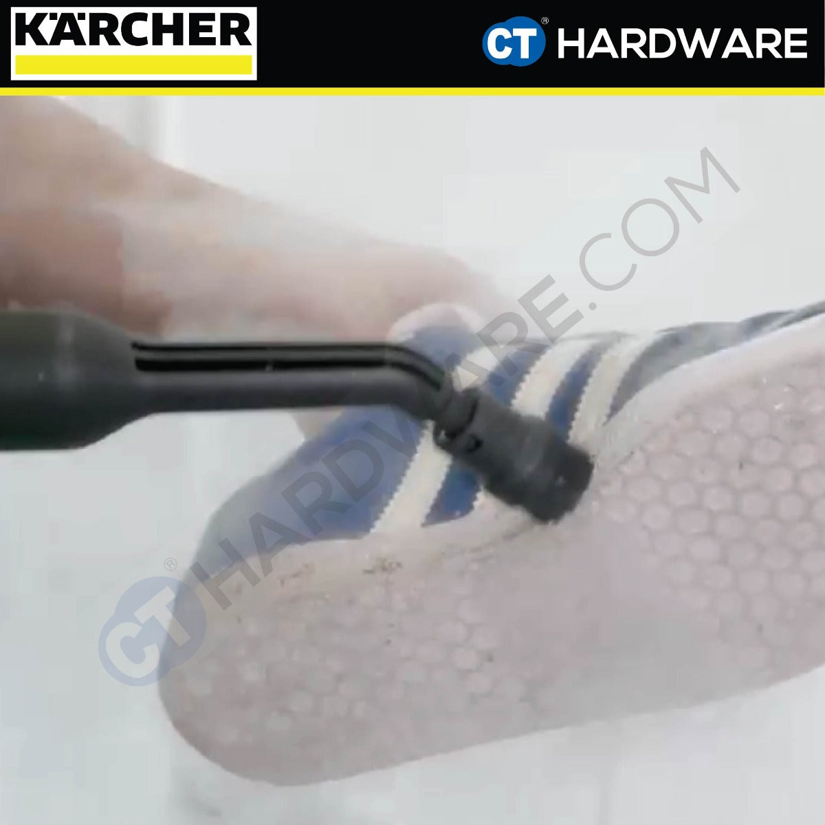 KARCHER 28632640 ROUND BRUSH SET WITH TWO BLACK & TWO YELLOW BRUSH FOR STEAM CLEANERS