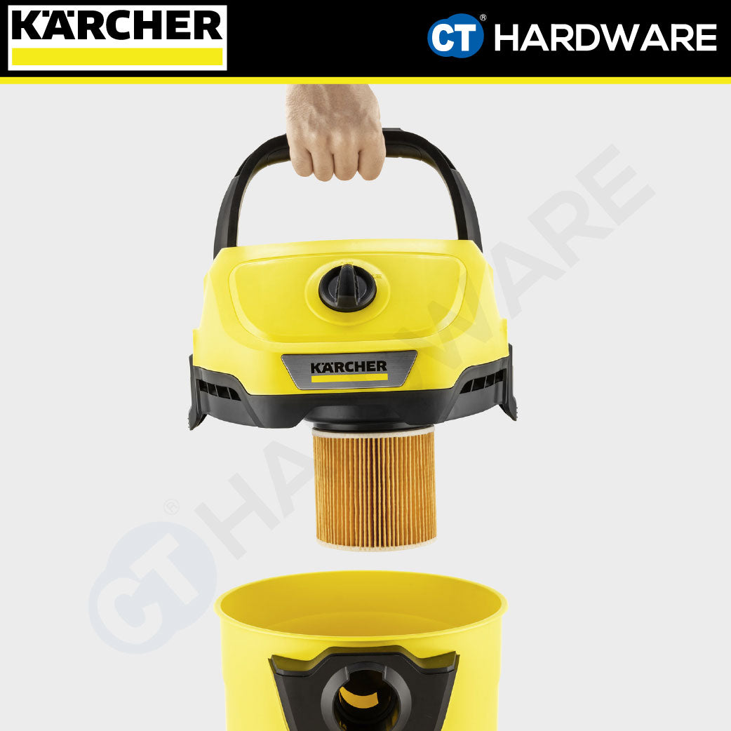 Karcher 28633030 One-Piece Cartridge Filter for WD Series Vacuum Cleaner & Carpet Cleaner