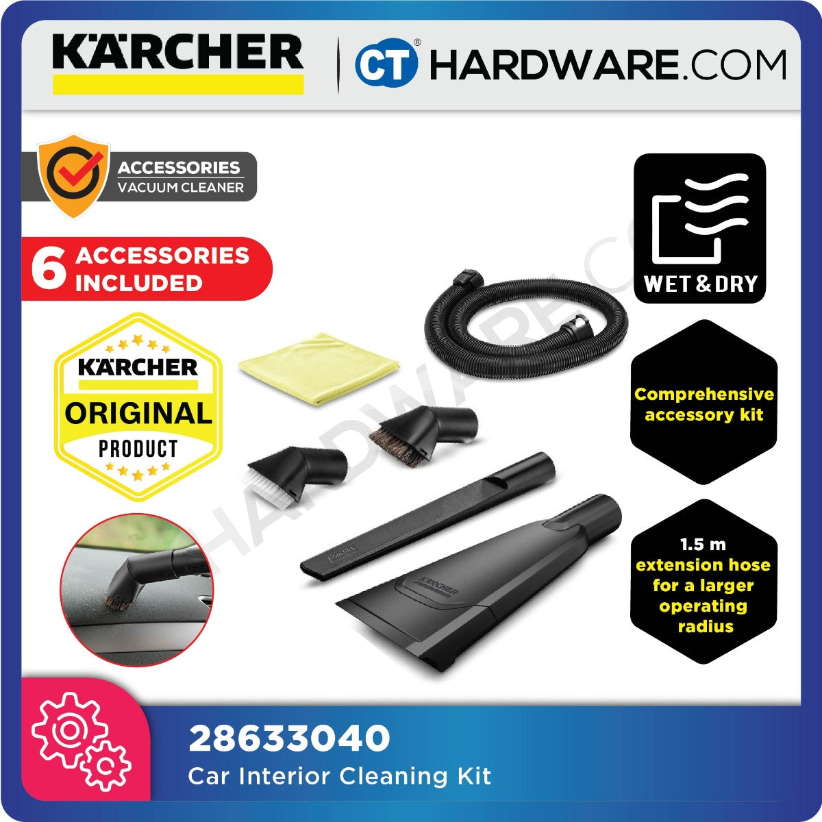 Karcher 28633040 Car Interior Cleaning Kit