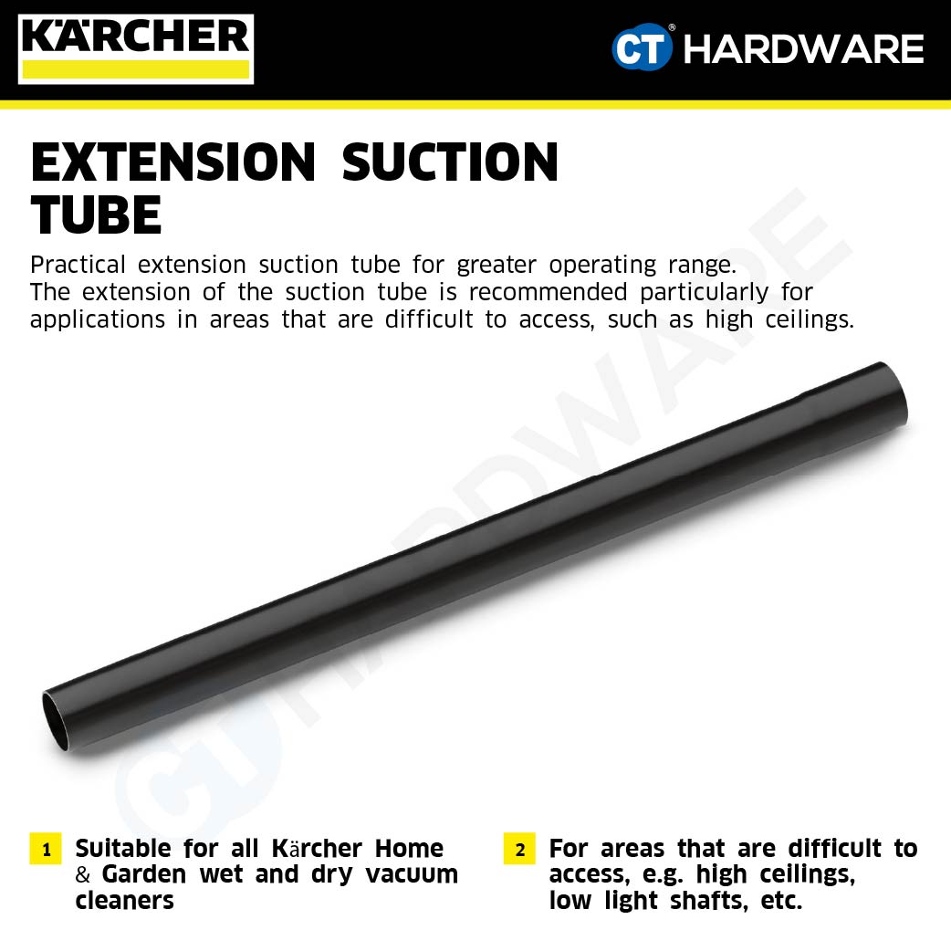 KARCHER 28633080 EXTENSION SUCTION TUBE NW35 COMPATIBLE FOR MODEL WD2 - WD5 VACUUM CLEANER
