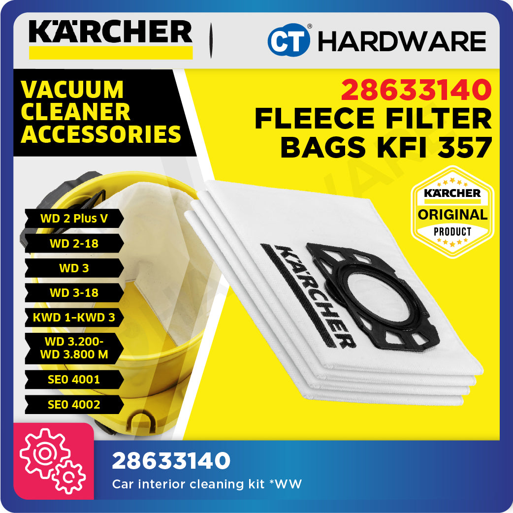 Karcher 28633140 Fleece filter bags KFI 357