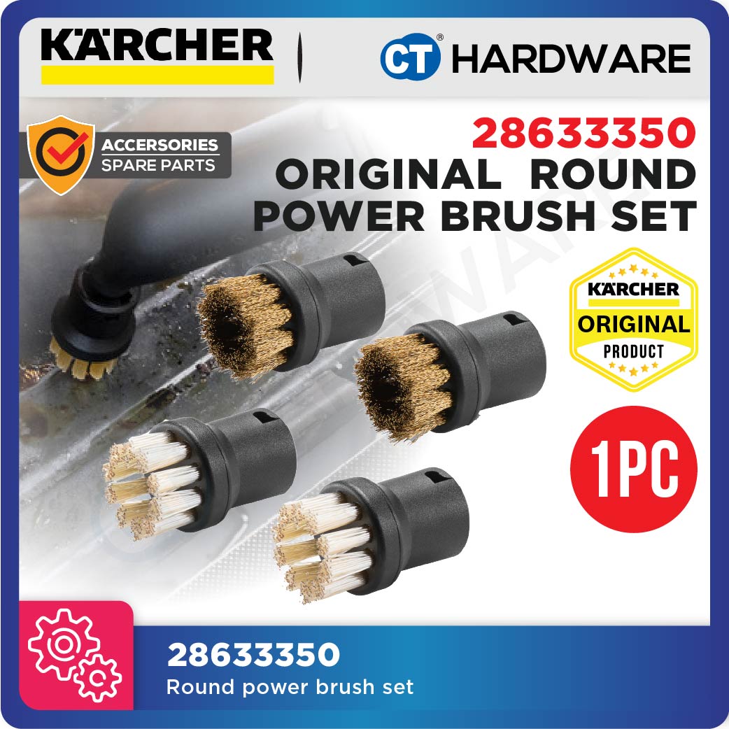 Karcher 28633350 Power Brush Set for Steam Cleaners