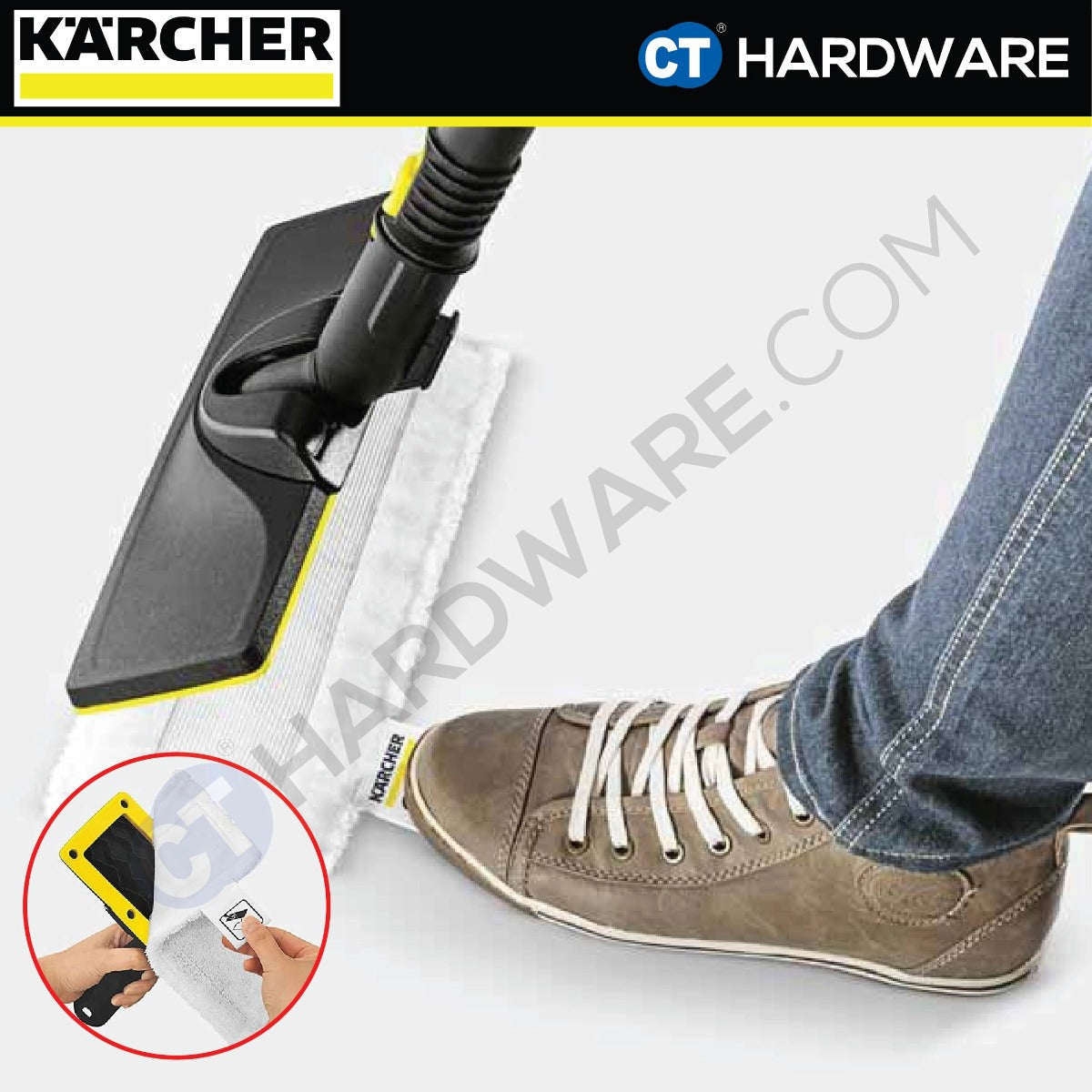 Karcher 28632590 Microfibre Cloth Set For Floor Nozzle EasyFix