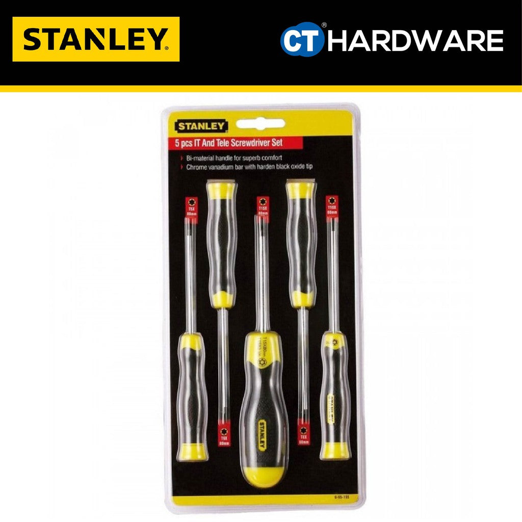 Stanley 65-155-2 Cushion Grip Screwdriver 5PCS Torx Set