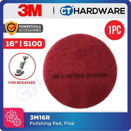 3M ORIGINAL POLISHING PAD 16" FLOOR BUFFING & CLEANING SUITABLE FOR BDS 43/150 C FLOOR POLISHING MACHINE