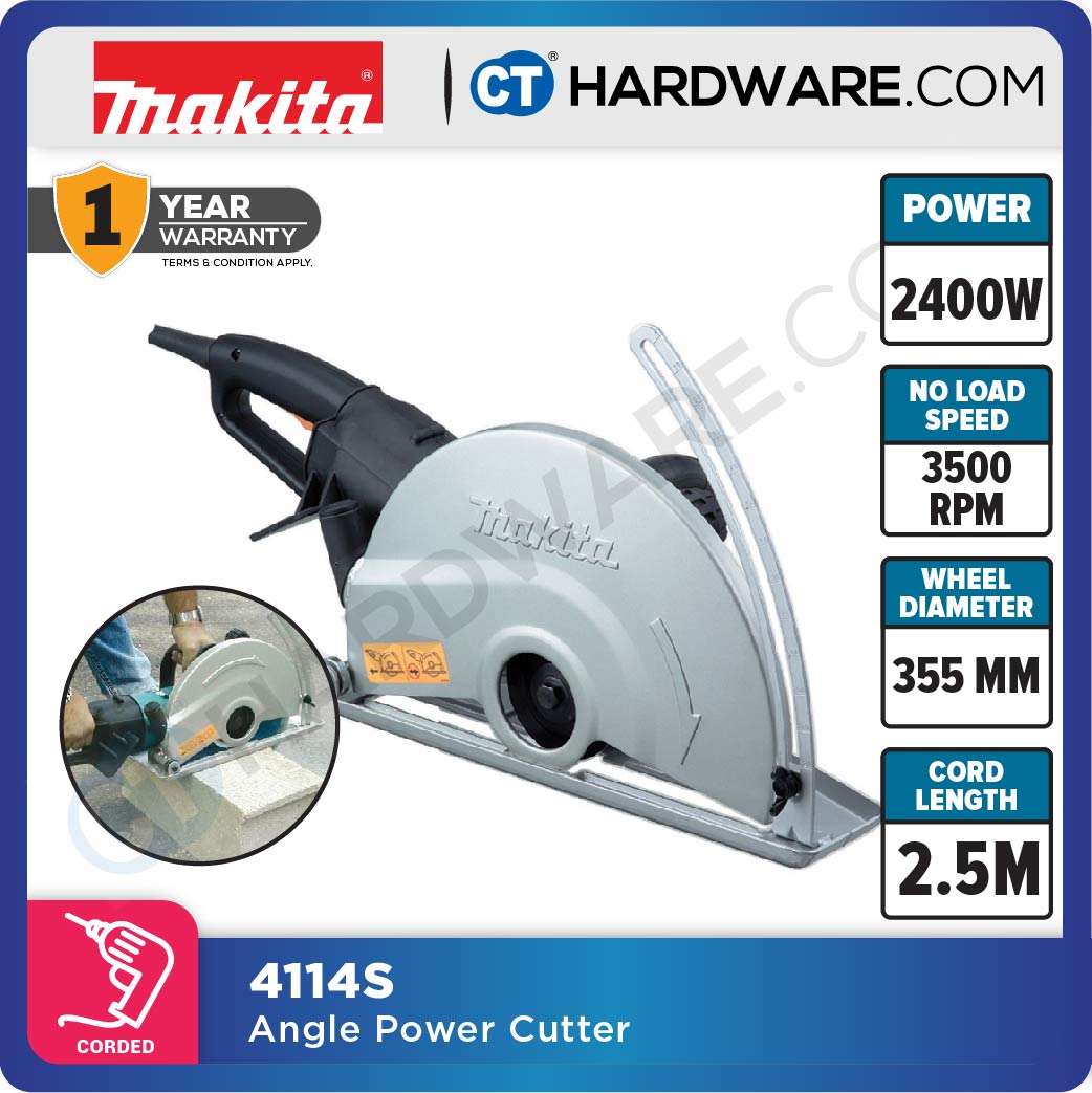 Makita 4114S Angle Power Cutter 14" 355mm 2400W