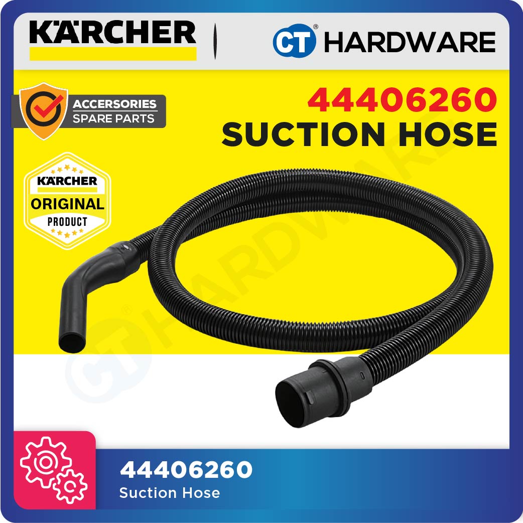 Karcher 44406260 Suction hose with bend, NT, DN 35, length 2.5 m, clip 1.0, bayonet 1.0