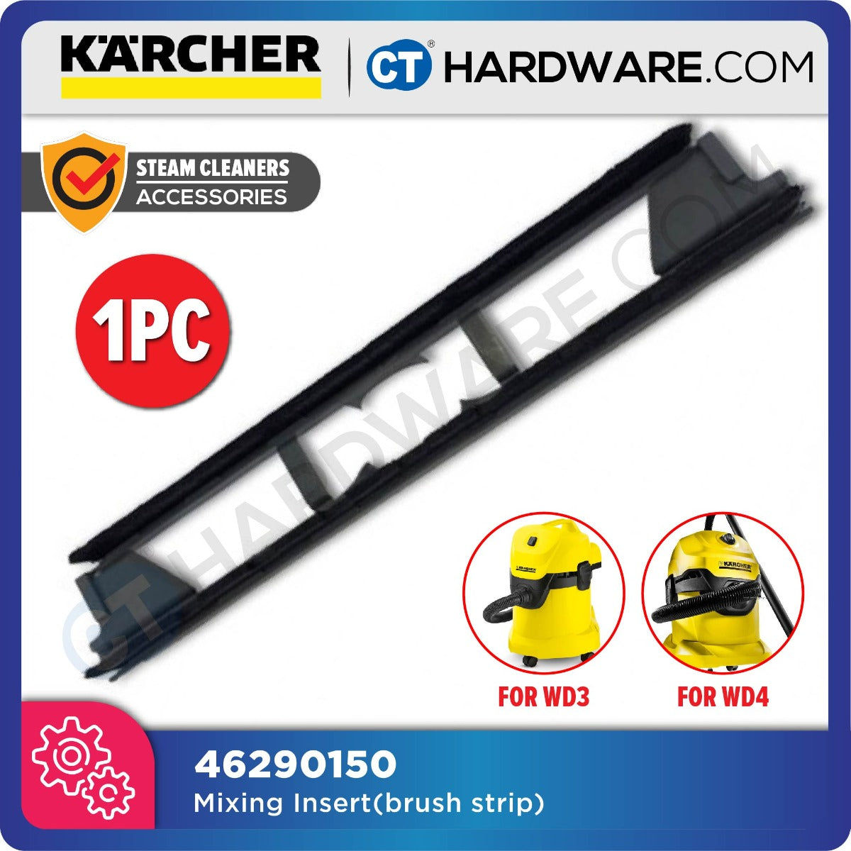 Karcher 46290150 Mixing Insert(brush strip) For MV3/WD3-MV4/WD4