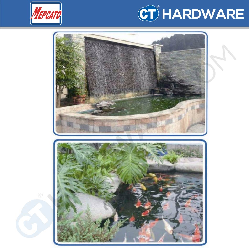 MEPCATO 50PS-2.15S STAINLESS STEEL SUBMERSIBLE PUMP 2" | 150W | 250L/MIN | 5.5M/H | NON AUTO WITH ITALY DOUBLE MECH SEAL