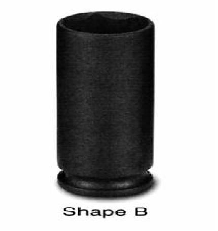 1/2"Dr Deep Length Impact Socket 6-point 8mm-36mm