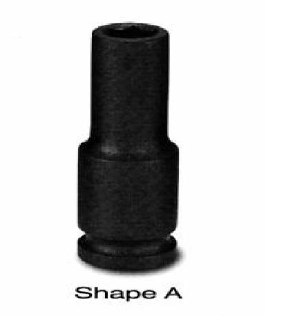 1/2"Dr Extra Thin Wall Deep Length Impact Socket 6-point