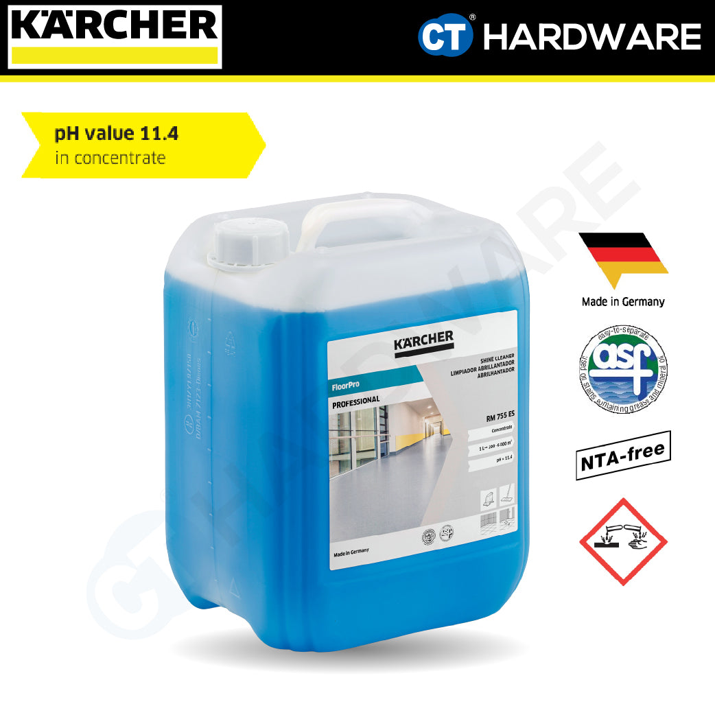 Karcher 62951740 FloorPro Shine Cleaner RM 755 10L (Low Foam)