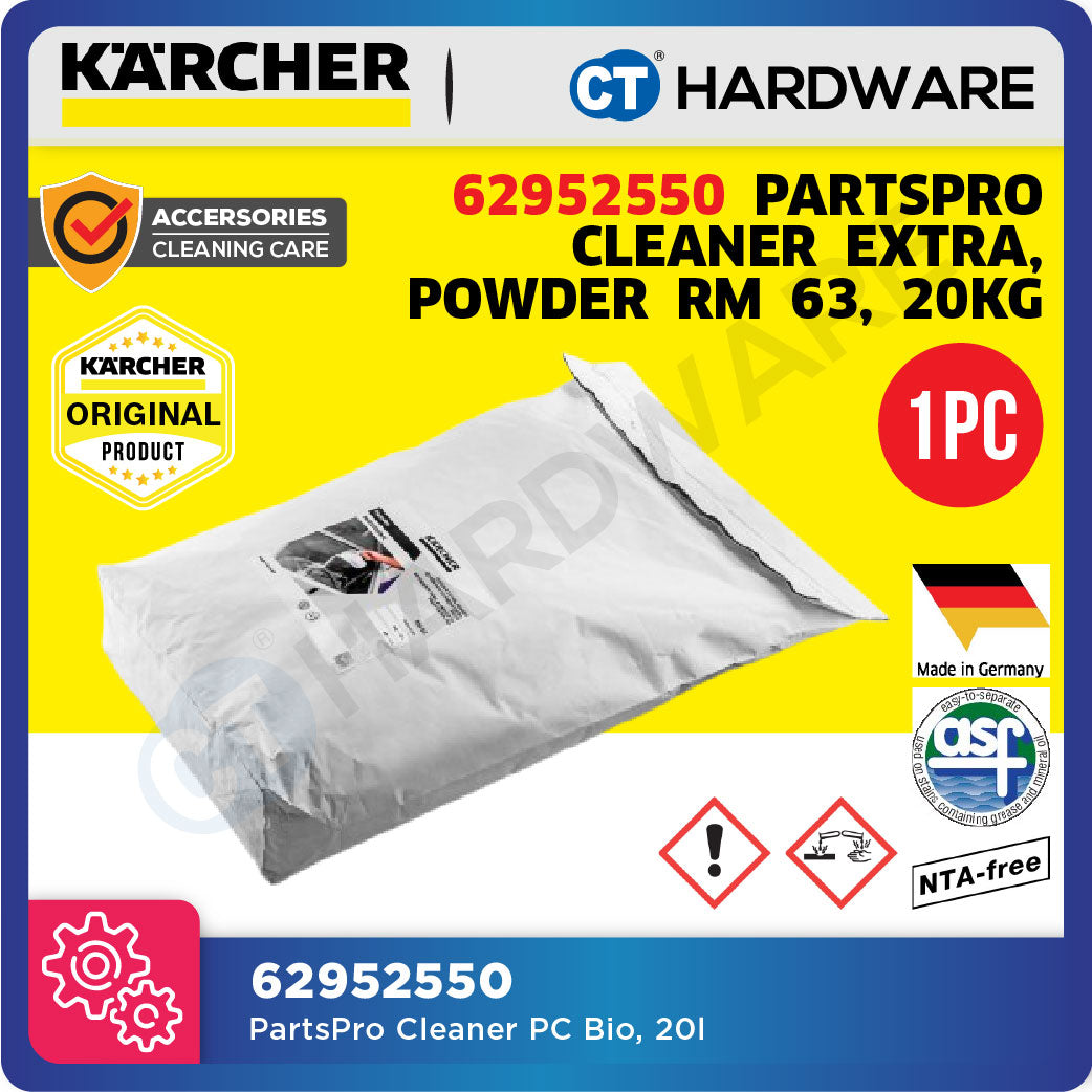 Karcher 62952550 PartsPro Cleaner Extra, powder RM 63, 20kg