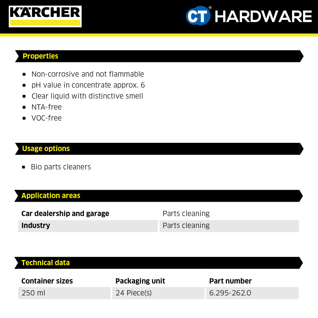Karcher 62952620 PartsPro Microbe Suspension, 250ml
