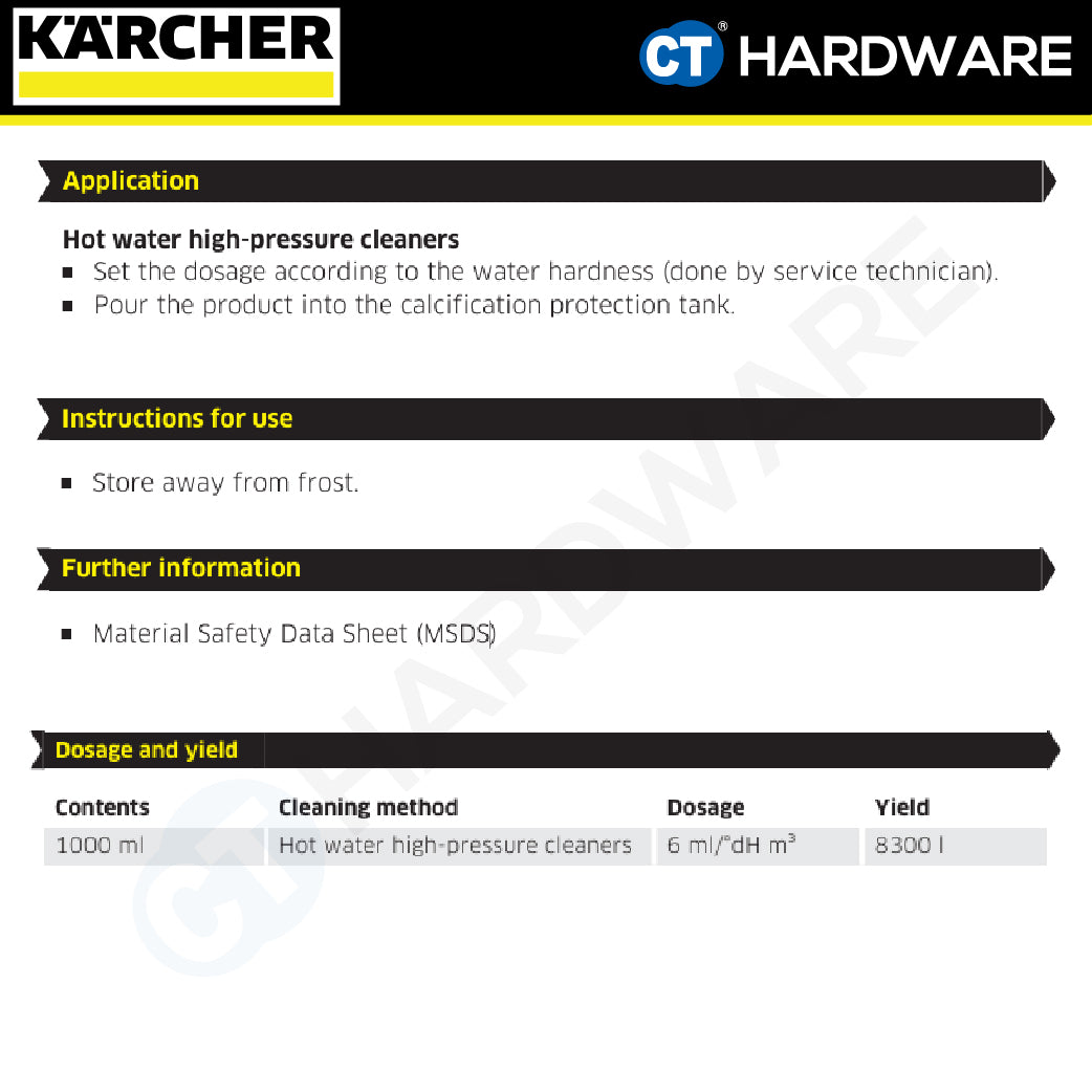 Karcher 62953120 PressurePro Machine Protector RM 110, 1 Litre
