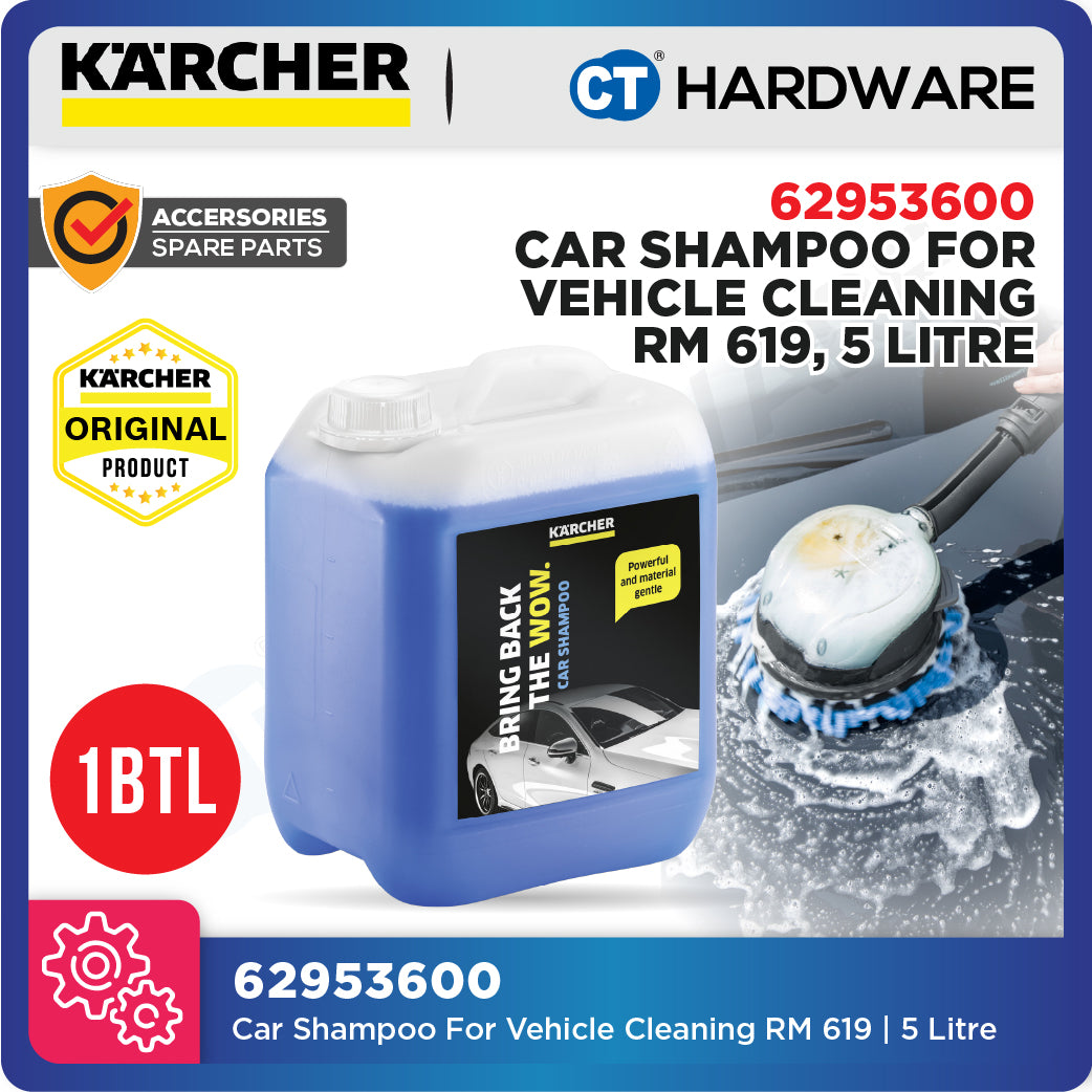 Karcher 62953600 Car Shampoo For Vehicle Cleaning RM 619, 5 Litre, High Pressure Washer