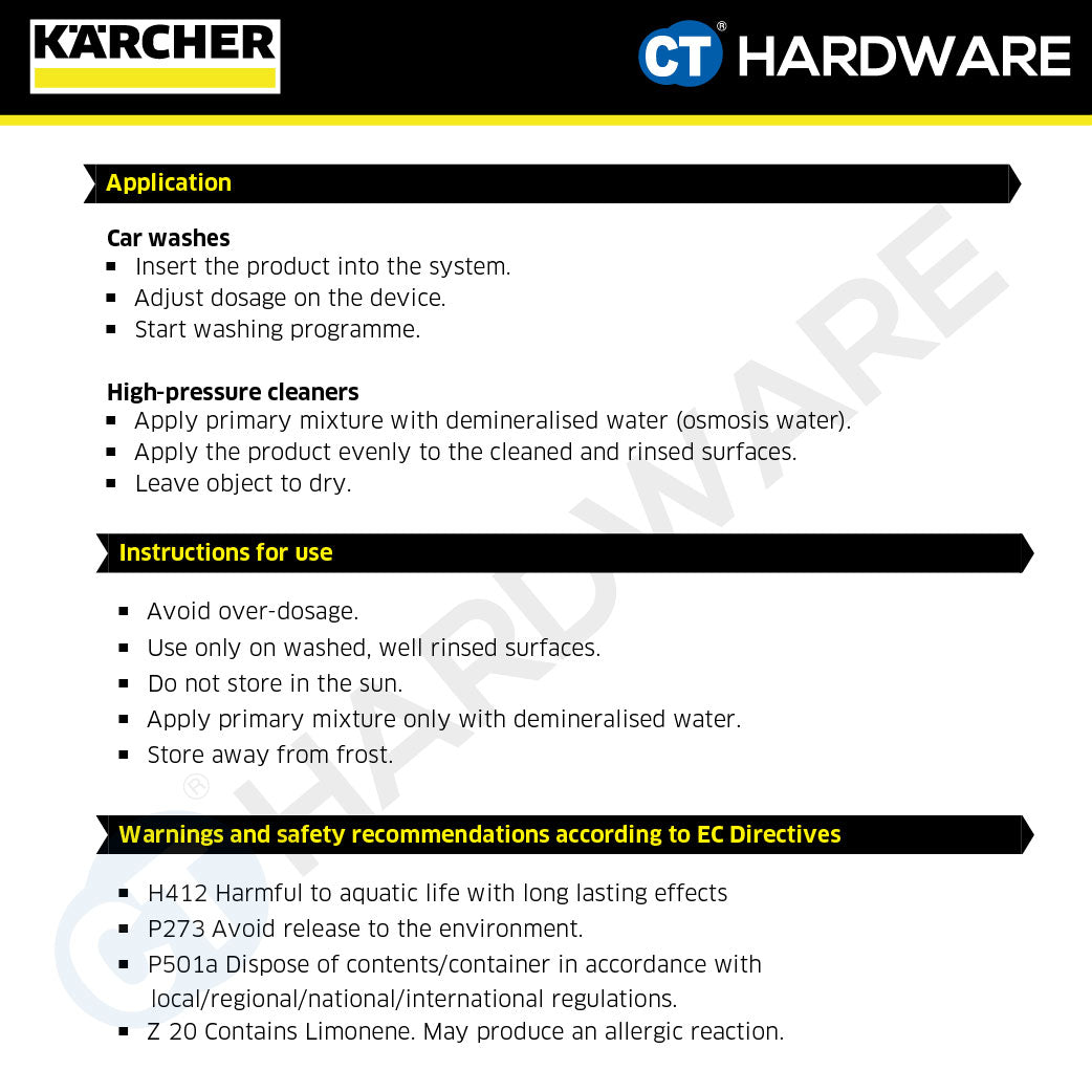 Karcher 62954320 VehiclePro Gloss Dryer Nano RM 832 Classic, 20l