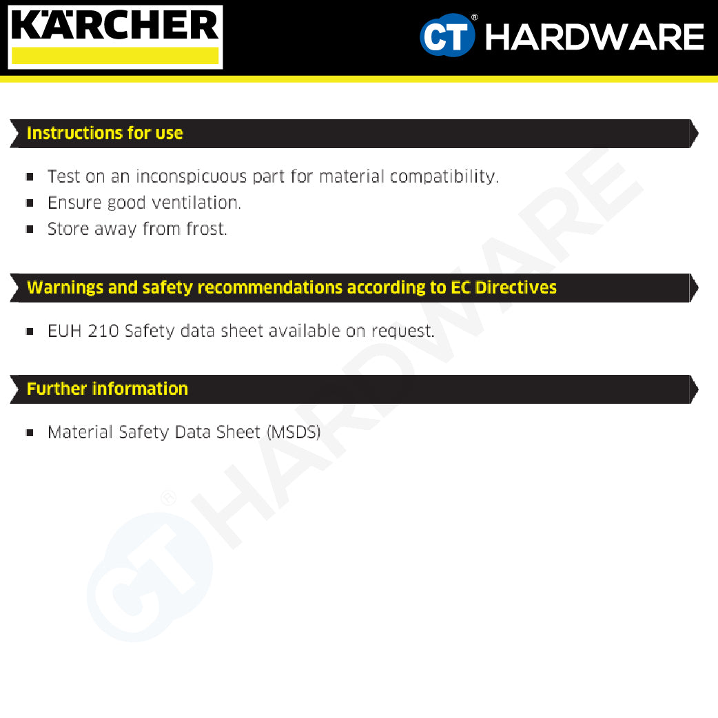 Karcher 62954890 Universal Cleaner Surfactant-Free RM 770 1L