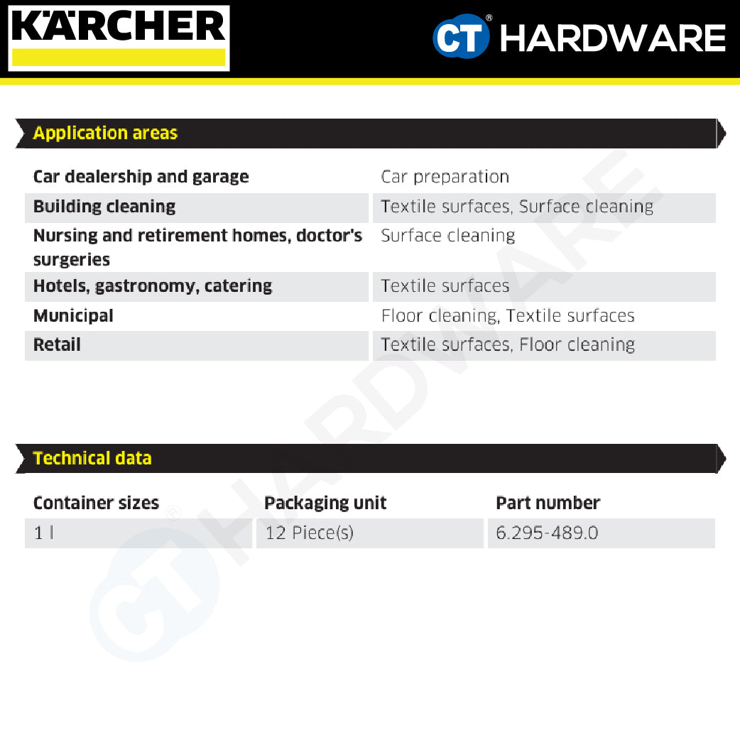 Karcher 62954890 Universal Cleaner Surfactant-Free RM 770 1L