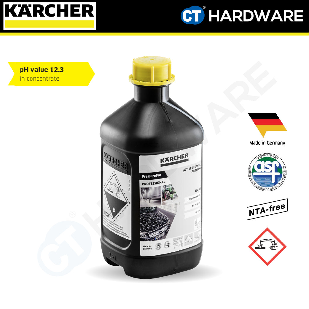 Karcher 62955550 PressurePro Alkaline Active Cleaner RM81 2.5L
